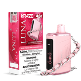 RUBY PEACH WATERMELON ICE KRAZE LUNA 42K DISPOSABLE VAPE : featuring 42000 Puffs, 20mL e-liquid, adjustable airflow, 2-in-1 Airflow & Mode Switch & Type-C Charging.